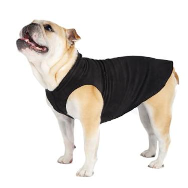 Imagem de Jaqueta de lã elástica Goldpaw para cães pequenos – Suéter quente e super macio – Colete para animais de estimação para outono e inverno – Roupas caninas feitas nos EUA – Lavável na máquina – Preto