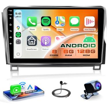 Imagem de Rimoody Rádio Automotivo 8Core 6G+128G Para Toyota Tundra 2007-2013, Estéreo Sequoia 2008-2019, Tela Sensível Ao Toque De 10,1" Android 13 Carplay, Mirror Link Automático, Gps, Wi-Fi, Dsp, Bt, Fm/Rd