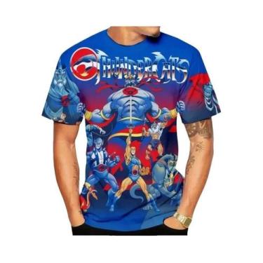 Imagem de Anime ThunderCats 3D Camiseta clássica Camisa de guerra Moda masculina