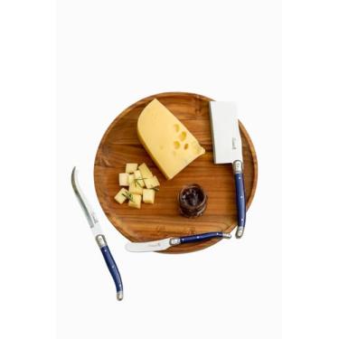 Imagem de Lets Eat It, Faqueiros, Kits de Facas, Colheres, Espátulas e Saca-Rolhas – Variações de Cores e Modelos Laguiole (Azul Marinho, Kit 3 Facas Queijo)