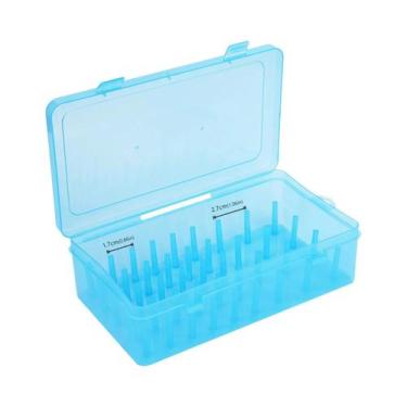 Imagem de Caixa Organizadora Transparente Para Fios De Costura Com 42 Bobinas De