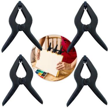 Imagem de Kit 4 Grampos Sargento Presilhas Multiuso Reforçado Marcenaria Fixa Te