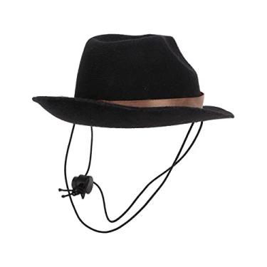 Imagem de YOUTHINK Chapéu de Cowboy para Animais de Estimação, Engraçado, Fofo, Cachorro, Cachorro, Cães, Gatos, Festa, Festival, Uso Diário (Preta)