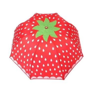 Imagem de Guarda-chuva De Sol Princesa Morango E Melancia, Estilo Coreano, Moda 