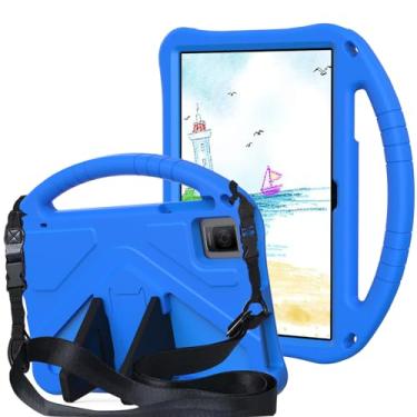 Imagem de QYiiD Capa infantil para tablet T-Mobile Revvl Tab 2 2025 de 10,1 polegadas, capa protetora de EVA infantil à prova de choque com alça de suporte, alça de ombro, suporte para tablet Revvl Tab 2