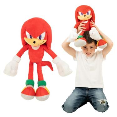 Imagem de Franco Roupa de cama infantil super macia de pelúcia Sonic Anime Cuddle Buddy, tamanho único, Knuckles The Echidna