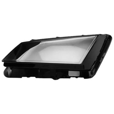Imagem de Compatível com skoda kodiaq 17-21 lente do farol do carro abajur substituição escudo automático direito transparente frente farol capa de vidro(Left)
