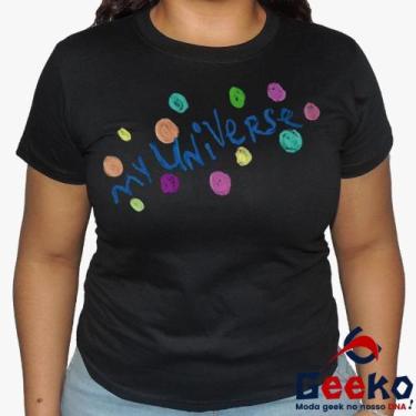 Imagem de Baby Look Coldplay 100% Algodão - BTS - My Universe - Rock - Alternati