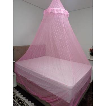 Imagem de Mosquiteiro De Teto Casal Com Elástico Renda Trabalhada - Nordesul 