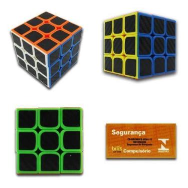 Imagem de Cubo Mágico 3x3x3 56mm Profissional P/e Movimentos Triângulo - OEM, QU