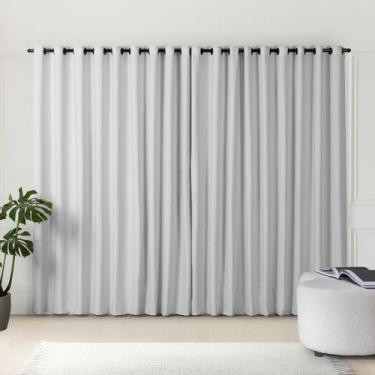 Imagem de Cortina Quarto Sala em Tecido Rústico Fio Tinto Premium 2,70m x 2,30m 