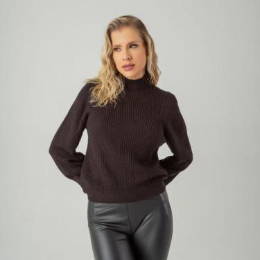 Imagem de Suéter susie tricot gola alta feminino - Susie Modas, Preto, G