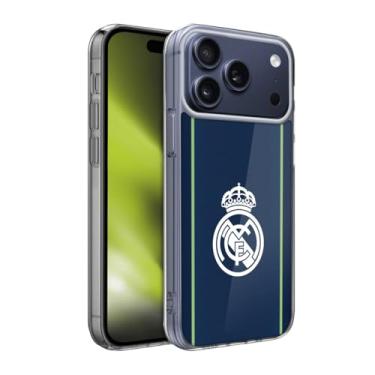 Imagem de Head Case Designs Capa de gel com emblema azul escuro oficialmente licenciada pelo Real Madrid CF [proteção de grau militar] compatível com Apple iPhone 17 Pro Max