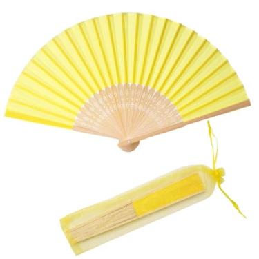 Imagem de 24pcs Ventoinhas de Seda Falsa Dobragem Manual Tecido Bambú Acessórios Dança Noiva Igreja Festa Casamento Lembranças Sacolas Presentes