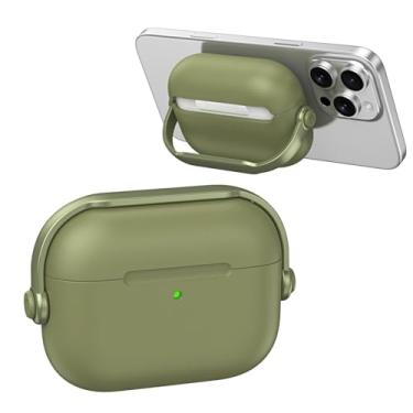 Imagem de Capa protetora de silicone líquido para AirPods 4 (verde)