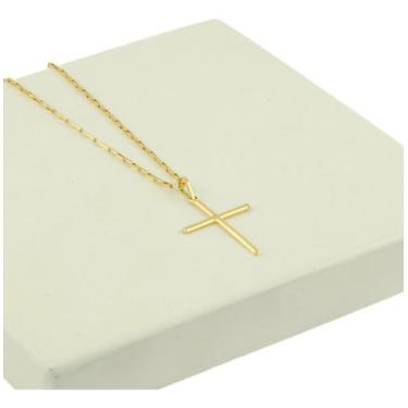 Imagem de Pingente Cruz Ouro 18k 750 Lançamento - PINGENTE de ouro 18k, Dourado