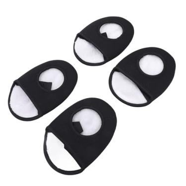 Imagem de Semme Capas para Dedos de Sapato de Ciclismo à Prova de Protetor de Meio pé Quente para Mountain Bike Feito de Neoprene Falso Poliéster Cinta Elástica de Poliuretano 2 Pares (Preto Branco)