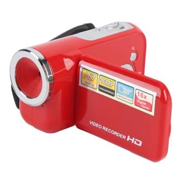 Imagem de EBTOOLS Câmera de Vídeo, Filmadora Digital 1080P HD 16MP Com Zoom 16x, Tela LCD de 2 Polegadas, Anti-vibração, para Vlogging No YouTube, Viagens, Gravação de Casamento (vermelho)
