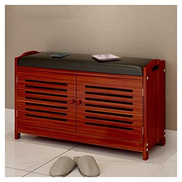 Imagem de Organizador de sapatos ajustável, suporte de 3 camadas ajustável, prateleira de sapatos, banco de porta dupla, organizador de troca de sapatos, banco de canal, trocador de sapatos, organizador de