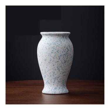 Imagem de Vaso de cerâmica novo estilo chinês arranjo de flores secas sala de estar ornamentos decorativos retrô vasos de flores (A)