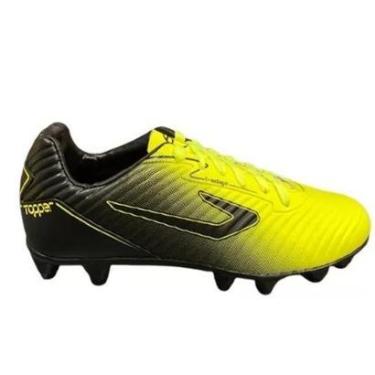 Imagem de Chuteira Topper Forza II Campo Amarelo e Preto-Masculino