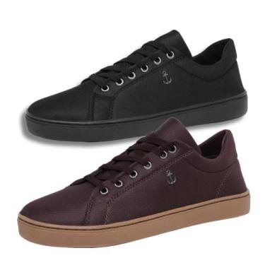 Imagem de Kit 2 Tênis Masculino Casual Resistente Estiloso Confortável - Bless A