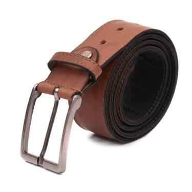 Imagem de Cinto Masculino Couro Legítimo Social Extra Macio Premium Largo - WALL