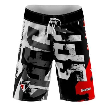 Imagem de Bermuda do São Paulo FC Quebrada Masculina Tactel c Elastano | Oficial-Masculino