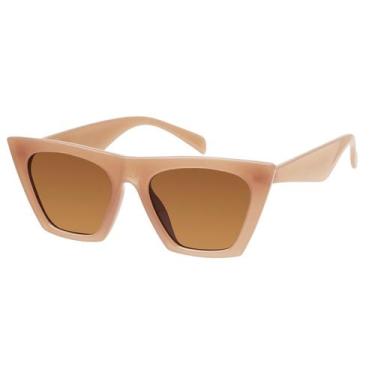 Imagem de Lentes de sol mosanana ojo de gato beige para mujer con protección UV4