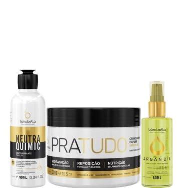 Imagem de Borabella NeutraQuimic 90ml + Pratudo 300g + Óleo Argan 60ml
