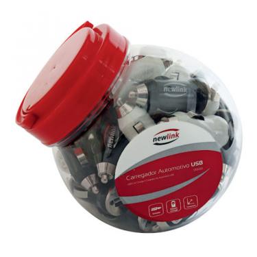 Imagem de Pote Com 30 Carregadores Automotivo 1 Porta Usb Newlink Ds100 Diversos