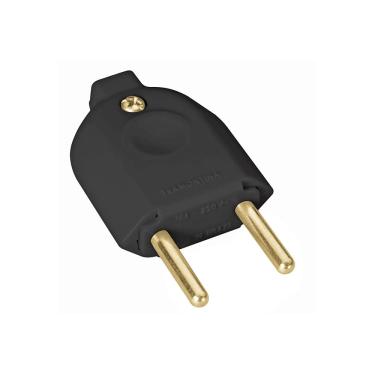 Imagem de Plugue Macho 2P 10A/250V Preto