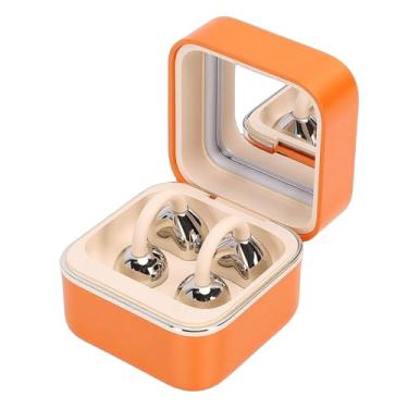 Imagem de GOWENIC Fones de Ouvido Com Clipe, Fones de Ouvido Bluetooth Abertos Com Espelho de Maquiagem e Luz LED, Controle de Toque, IPX6 à Prova D'água para Esportes, Deslocamento, Uso Diário