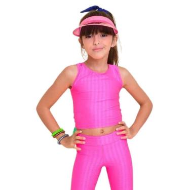 Imagem de Top Regata Infantil - Rosa Neon-Feminino