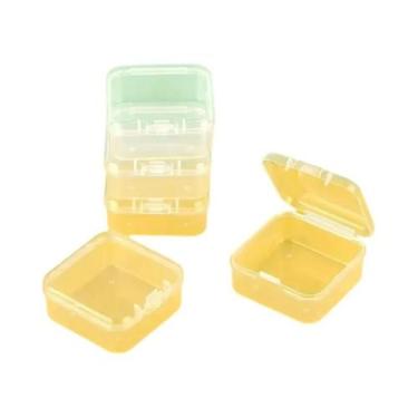 Imagem de Caixa De Armazenamento De Joias De Plástico Translúcido, 10 Peças, Ret