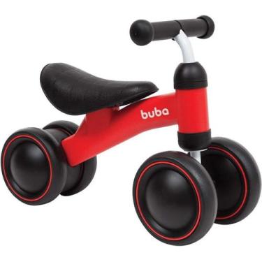 Imagem de Bicicleta de equilibrio 4 rodas vermelho - buba, Vermelho