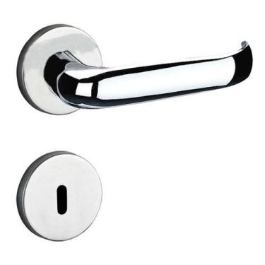 Imagem de Fechadura Interna Soprano Ícaro com Roseta, Cromada - ÍCARO-4053-PY-R2