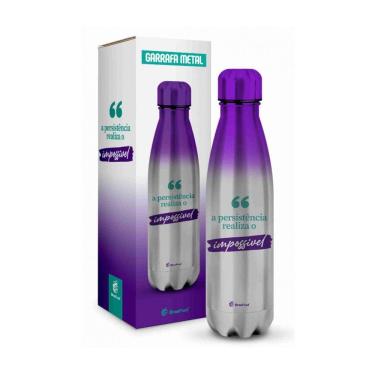 Imagem de Garrafa Térmica Metal Neo - Persistência - 500ml - Brasfoot