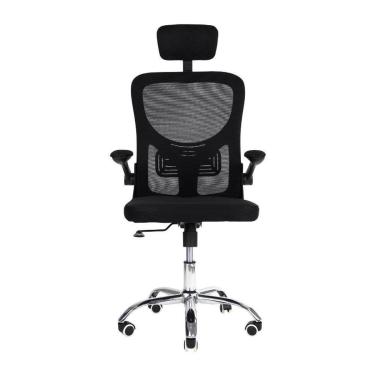 Imagem de Cadeira de escritório Diretor com Encosto de Cabeça Flink Preta Healer-Unissex