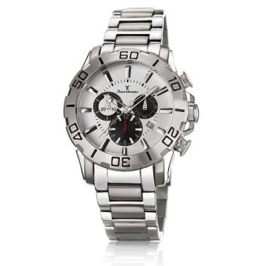 Imagem de Relógio De Pulso Jean Vernier Cronografo Todo Aço Jv01135