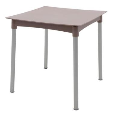 Imagem de Mesa Tramontina Diana 70 cm em Polipropileno Camurça com Pernas de Alu