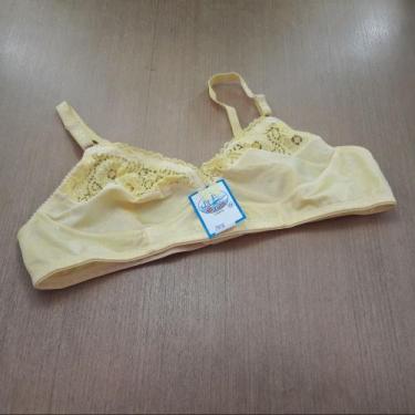 Imagem de Sutiã Simples com Renda - Saulo Lingerie, Amarelo, GG