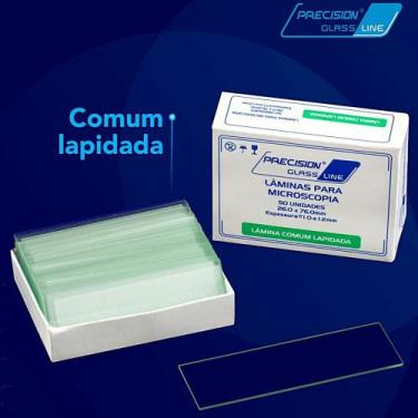 Imagem de Lâmina Microscopia Comum Lapidada Precision 26x76mm - 50 unidades - CR