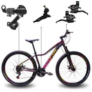 Imagem de Bicicleta Aro 29 Quadro Rebaixado SAIDX Beauty 21 Marchas Freio Disco,