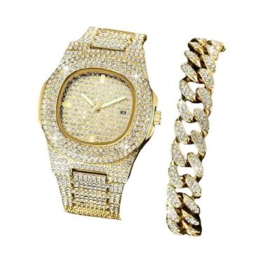 Imagem de Relógio De Pulso Masculino De Quartzo Em Aço Inoxidável Com Calendário