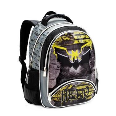 Imagem de Mochila Costas Infantil Menino Morcego Heroi - Denlex