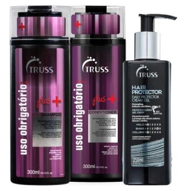 Imagem de Truss Plus + Shampoo e Condicionador 300ml +Hair Protector 250ml