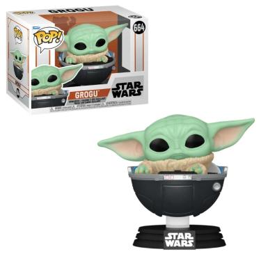 Imagem de Funko Pop Star Wars The Mandalorian 664 Grogu Baby Yoda