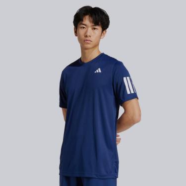 Imagem de Camiseta Adidas Club 3 Stripes Azul Marinho-Masculino