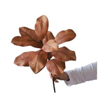 Imagem de Folhas De Magnólia Verdes Artificiais Para Decoração De Casa, Casament